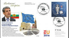 PE698 : 2016 - FDC Session Parlement eur. "Discours Président de Bulgarie M. PLEVNELIEV"