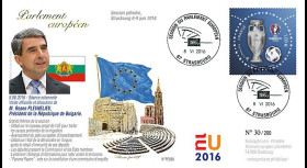 PE698 : 2016 - FDC Session Parlement eur. "Discours Président de Bulgarie M. PLEVNELIEV"