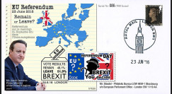PE699T4 : 23.6.16 FDC Londres " Référendum maintien du Royaume-Uni dans l'UE - BREXIT "
