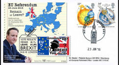 PE699T15 : 23.6.16 FDC Londres " Référendum maintien du Royaume-Uni dans l'UE - BREXIT "