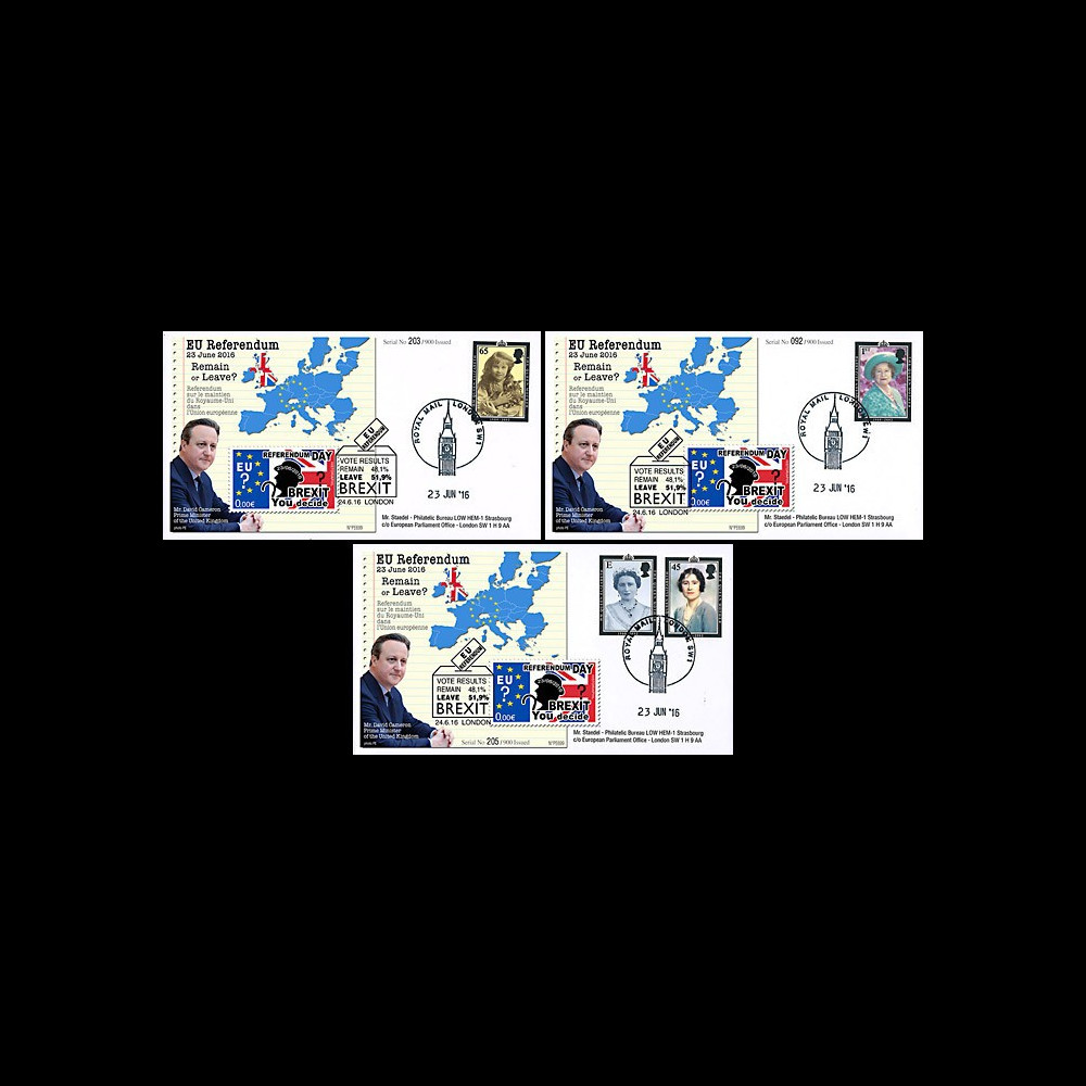 PE699T6 : 23.6.16 3 FDC Londres " Référendum maintien du Royaume-Uni dans l'UE - BREXIT "