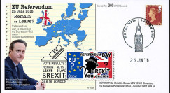 PE699T1 : 23.6.16 FDC Londres " Référendum maintien du Royaume-Uni dans l'UE - BREXIT "