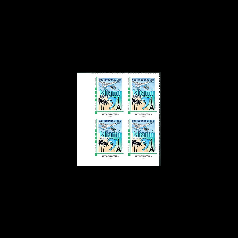 A380-287B4 : 2014 - FRANCE TPP Lettre Verte "A380 Air France Vol Inaugural Paris-Miami"