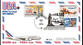 A380-290T2 : 2014 - FFC USA "A380 Air France Vol inaugural AF099 Miami-Paris" TYPE2