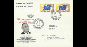 CE14-IIIa-T2 : 1963 Env CE "de Gaulle : NON à la candidature britannique au Marché Commun"