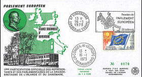 AP106 : 1973 - FDC PE "1ère session avec parlementaires britanniques