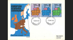 LE71 : 1973 - FDC 1er Jour Grande-Bretagne Londres "Adhésion à la CEE"