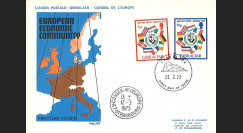 LE70 : 1973 - FDC 1er Jour Gibraltar (Royaume-Uni) "Adhésion à la CEE"