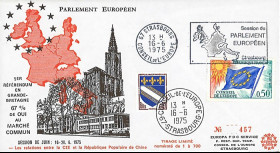 AP125 : 1975 - FDC PE '1er référendum britannique : maintien du Royaume-Uni dans la CEE'