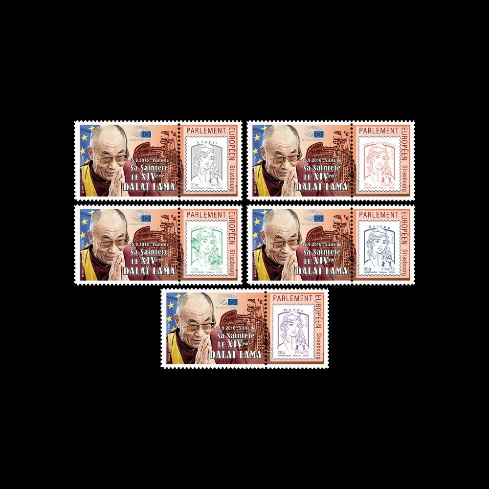 PE701-PT1/5 : 15.09.2016 - 5 Marianne "Visite du XIVe DALAÏ LAMA au Parlement européen"