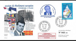 PE434T1 : 2001 FDC Parlement européen "Boris TRAJKOVSKI