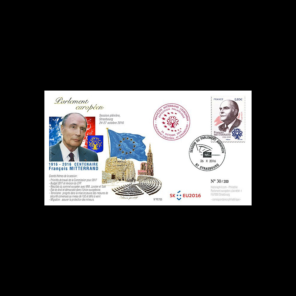 PE703 : 2016 - Session PE "Premier Jour du timbre François Mitterrand - expo philatélique"