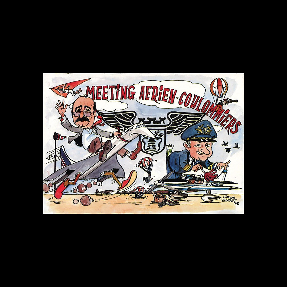 CO-89CP : 1989 - CP “Meeting aérien de Coulommiers / Club Concorde / Cdt Chemel"
