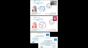 AF4609/10 : 22.01.1985 - 2 FFC voyagées “Vol spécial Concorde AF Paris-Bruxelles-Dakar“