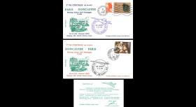 AF4750/51 : 7.09.1985 - 2 FFC voyagées “1er vol Concorde AF Paris-Doncaster (UK)“