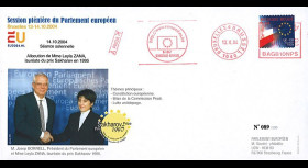 BR66 : 10-2004 FDC Parlement européen Bruxelles "Prix Sakharov 1995 - Leyla ZANA"