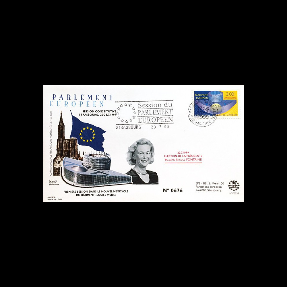 PE393A : 1999 - FDC PE "Election du Président du Parlement européen