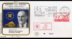 PE126 : 1987 - FDC PE "Election du Président du Parlement Européen