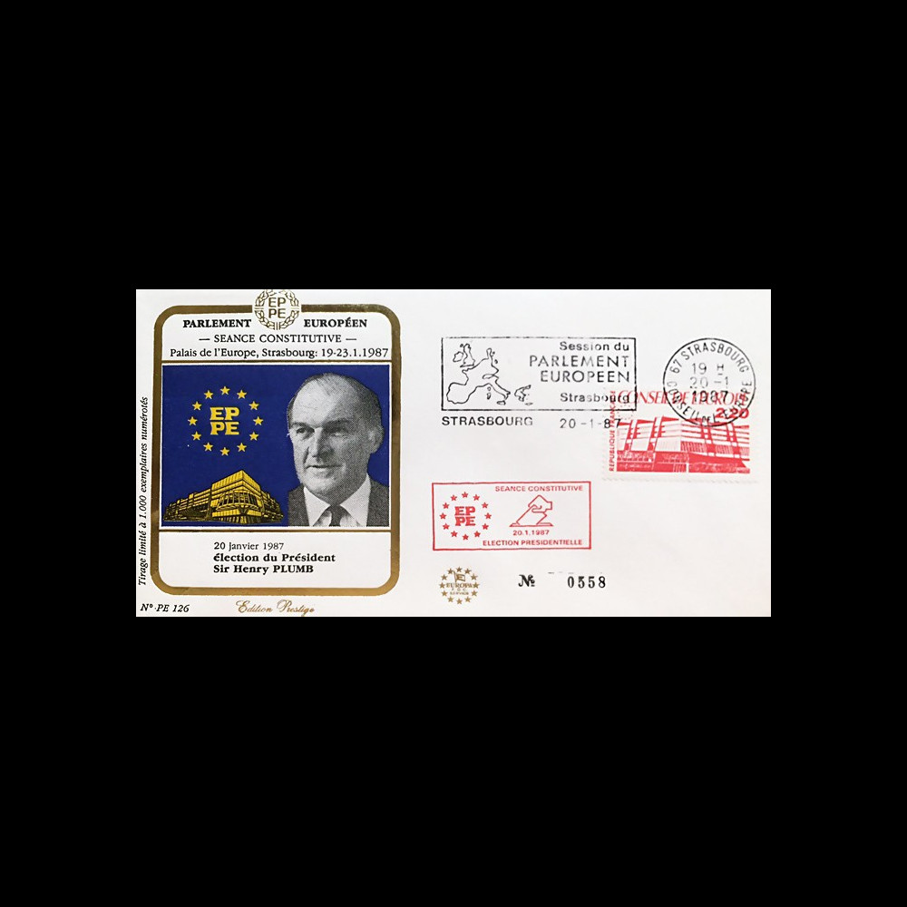 PE126 : 1987 - FDC PE "Election du Président du Parlement Européen