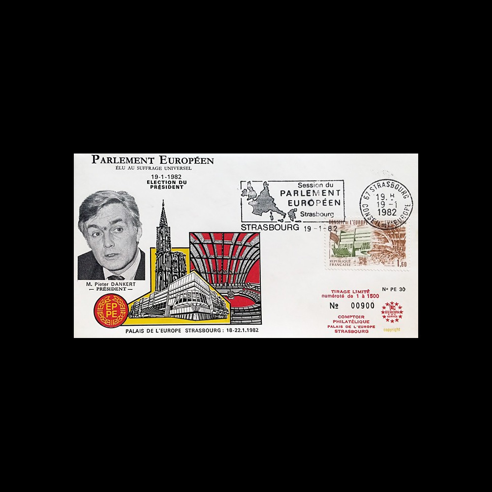 PE30 : 1982 - FDC PE "Election du Président du Parlement Européen