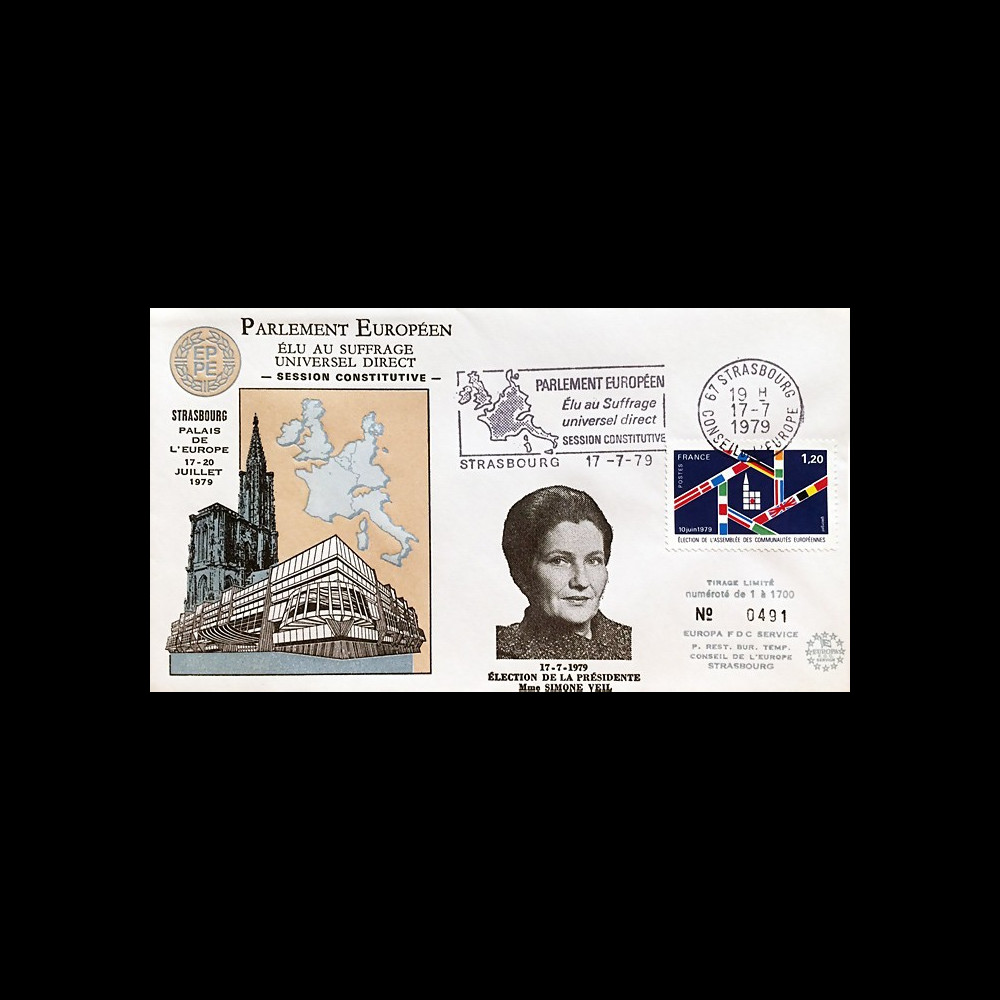 SC2 : 1979 - FDC PE "1ère élection au suffrage universel direct / Président Simone VEIL"