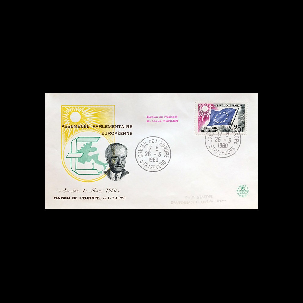 AP12 : 1960 - FDC PE "Election du Président du Parlement Européen