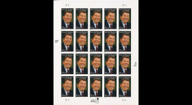 REAGAN-US05F : Feuillet 20 TP USA 'Décès Ronald REAGAN
