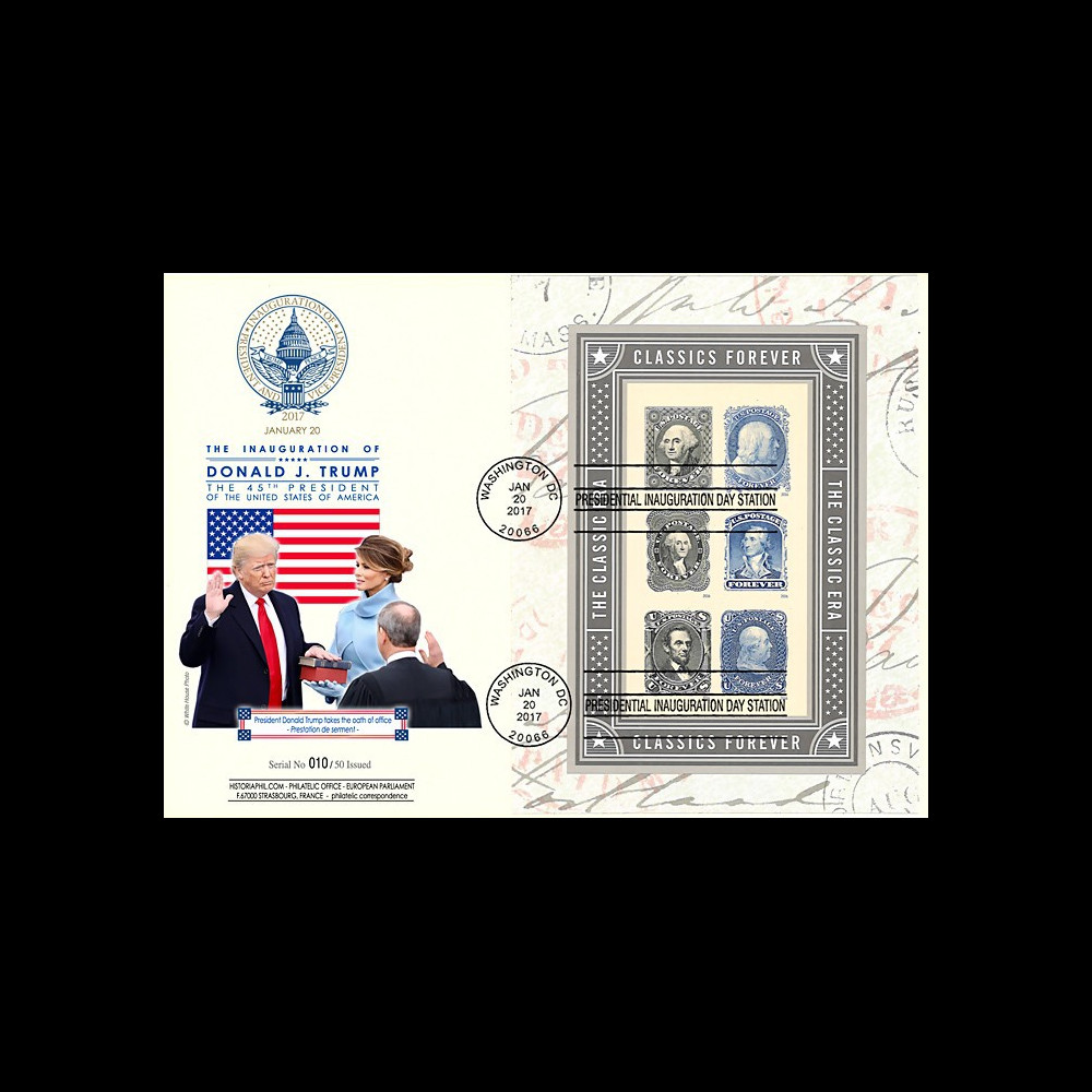 PRES17-USA1 MAXI FDC USA 'Investiture Donald TRUMP 45e Président des Etats-Unis' 2017