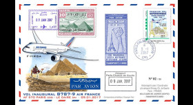 CO-RET75T1 Maxi-FFC '1er vol Air France Paris-Le Caire / Concorde 1976 / B787-9 2017'