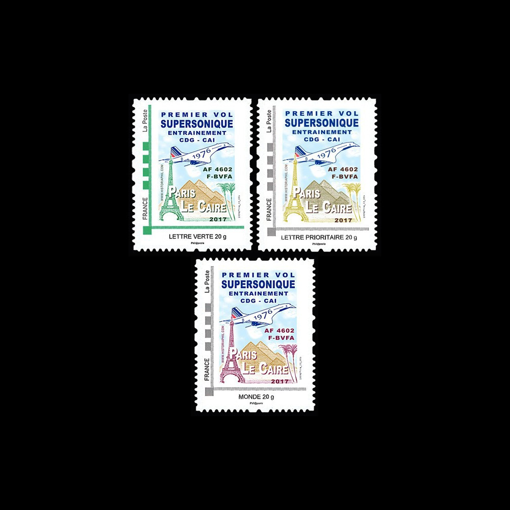 CO-RET75T1/3N TPP 'Concorde Air France 1976 1er vol entraînement Paris-Le Caire' 2017