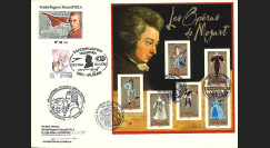 MOZ06-1 : Pli aéronautique Premier Jour France - Autriche 2006  '250e anniversaire Mozart'