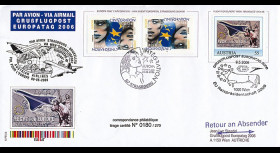 PE516 : 2006 Pli aérophilatélique Vol pour l'Europe Strasbourg-Wien
