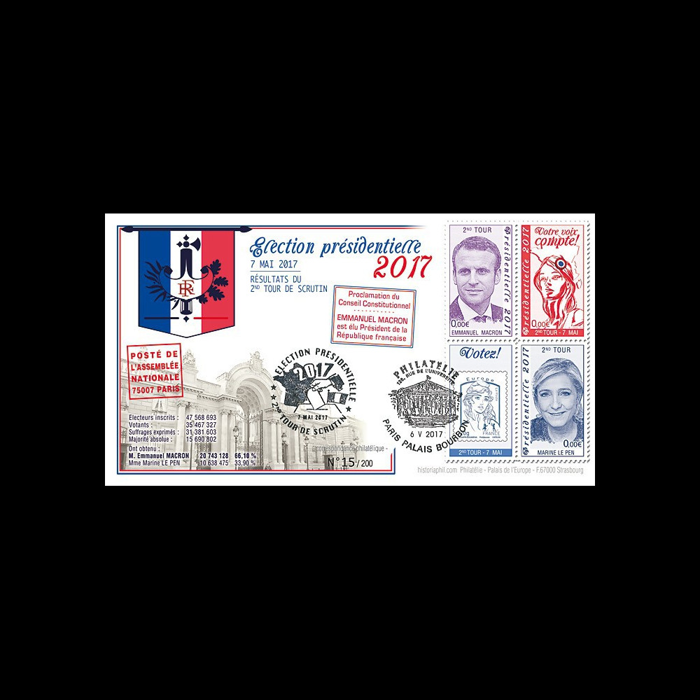 PRES17-7 : FDC "France Présidentielle 2017 / MACRON & LE PEN / Résultats du 2nd TOUR"