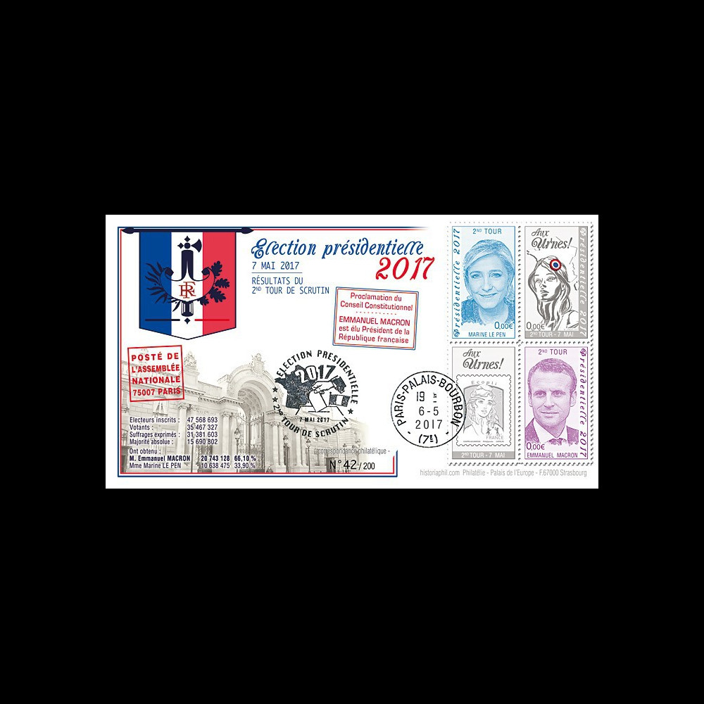 PRES17-8 : FDC "France Présidentielle 2017 / MACRON & LE PEN / Résultats du 2nd TOUR"