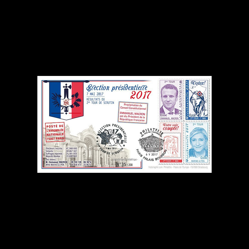 PRES17-9 : FDC "France Présidentielle 2017 / MACRON & LE PEN / Résultats du 2nd TOUR"