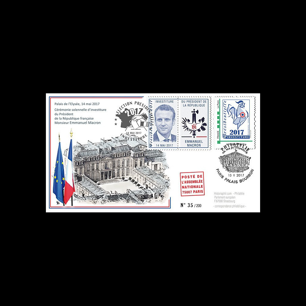 PRES17-10 : FDC "France Présidentielle 2017 / Investiture du Président MACRON" TYPE1
