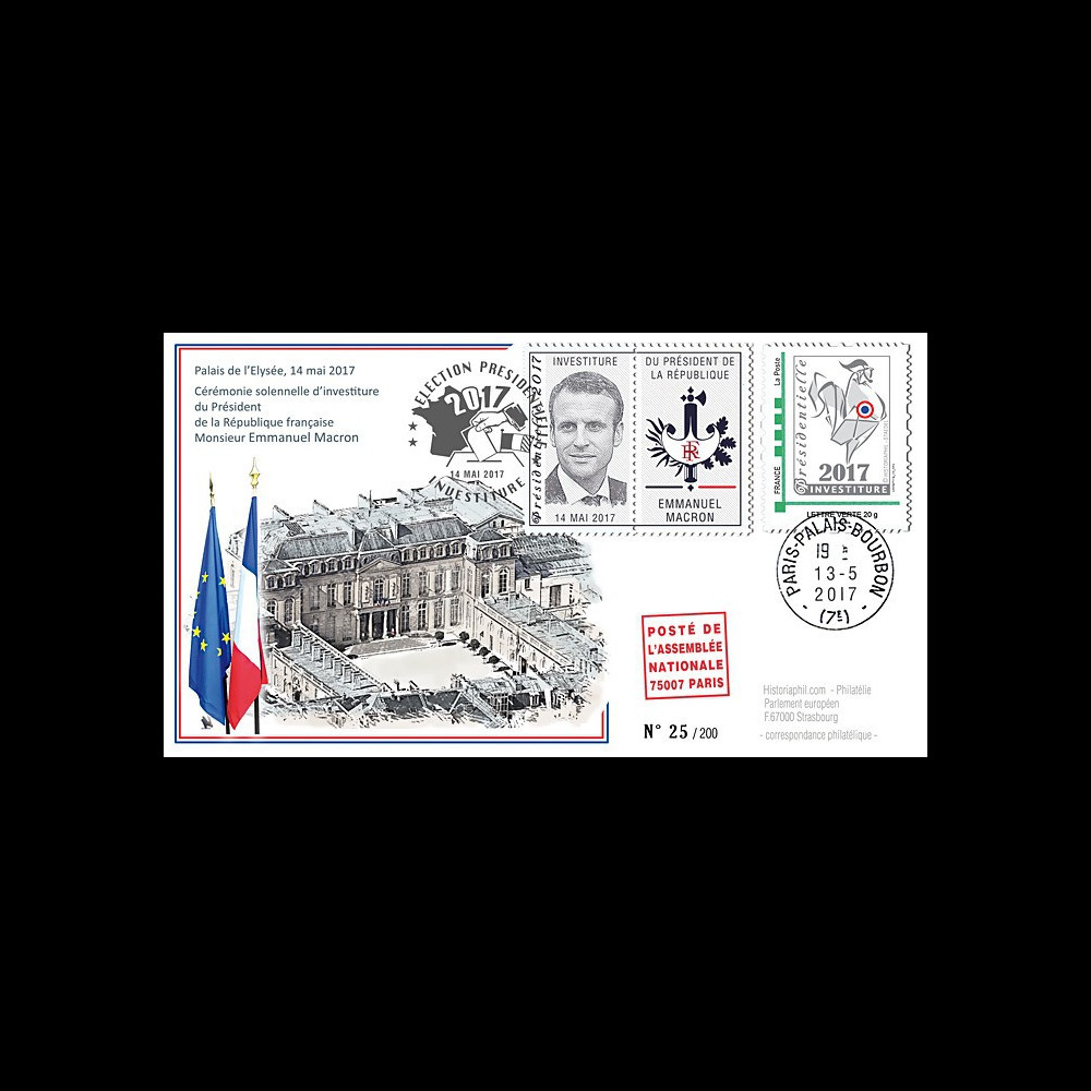 PRES17-11 : FDC "France Présidentielle 2017 / Investiture du Président MACRON" TYPE2