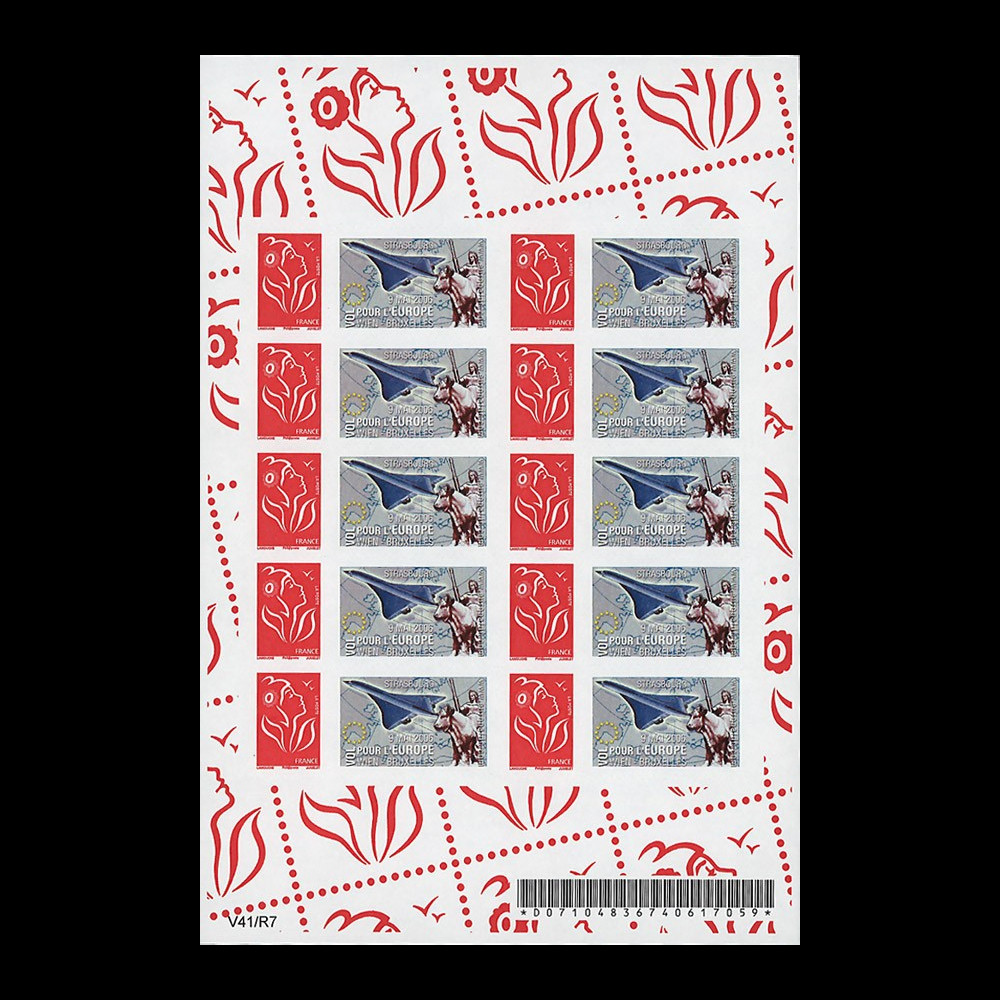 PE517-N1F : 2006 - Feuillet 10 TPP FRANCE "Flight for Europe - Vol pour l'Europe"