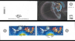 EUROPA91-GRE1C : Grèce carnet 4 timbres "EUROPA CEPT 1991 L’Europe et l’espace"