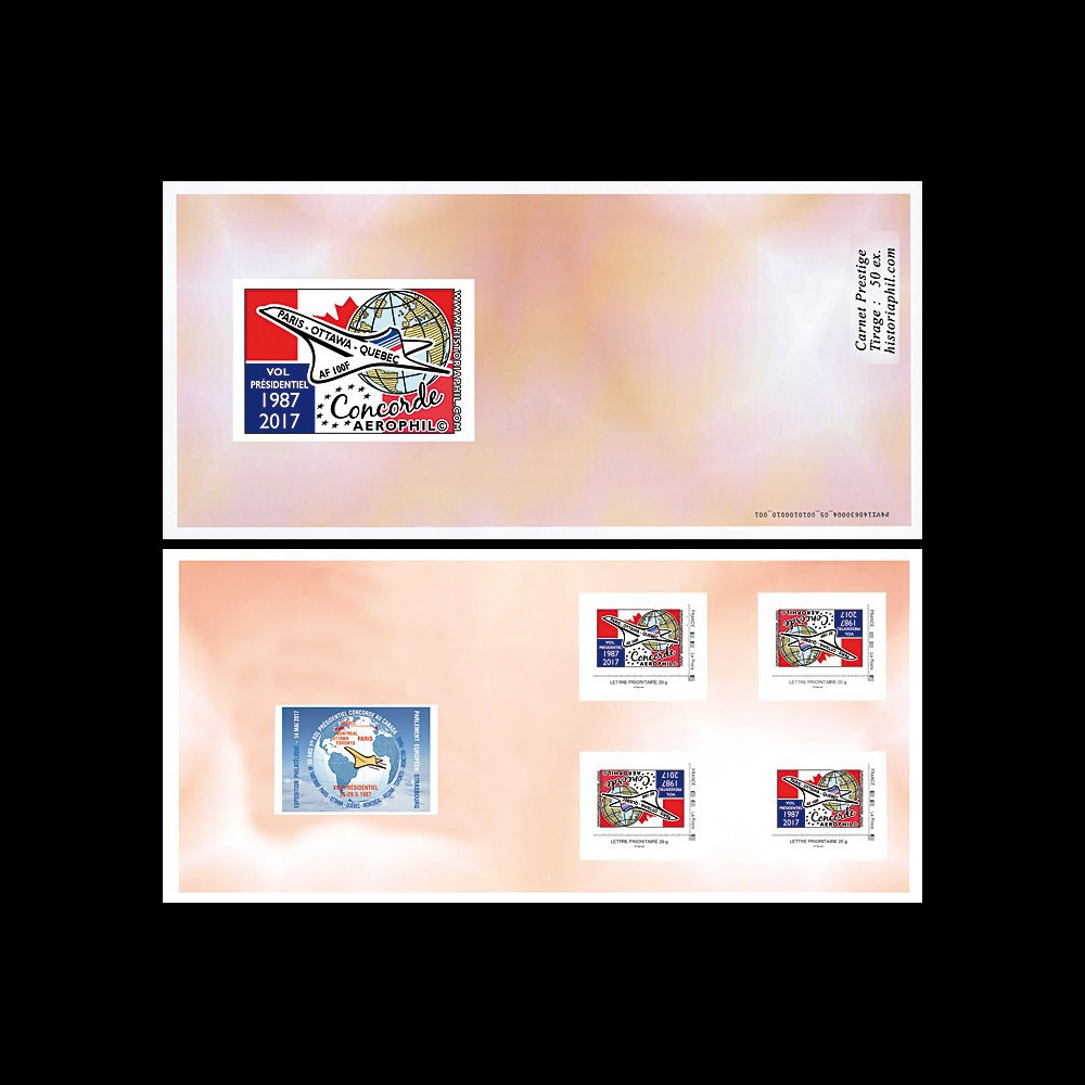 CO-RET76C Collector "1er vol présidentiel Concorde Paris-Ottawa-Québec 1987-2017"