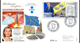 PE716 FDC PE "Essais nucléaires en Corée du Nord / Etat de l'Union par JUNCKER" 09-2017