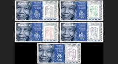 PE720-PT : 5 Marianne "PE / Nelson Mandela Lauréat du 1er Prix Sakharov en 1988"