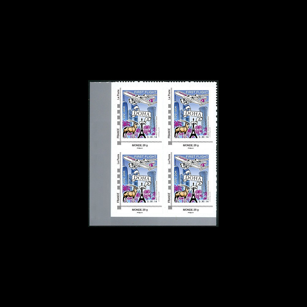 A380-285B4 : France bloc 4 TPP Monde “Vol inaugural A380 Paris-Doha (Qatar) 5.11.2014“
