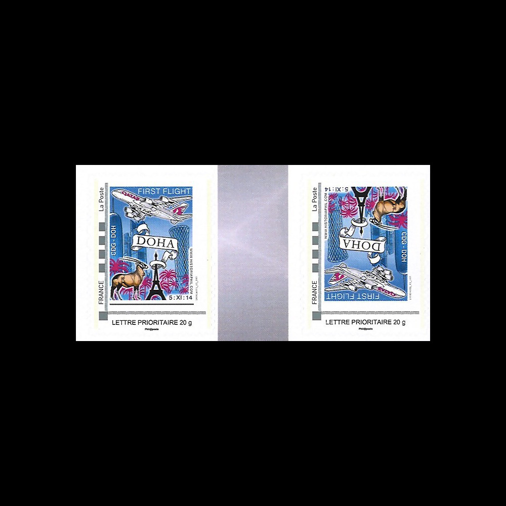 A380-285VN : FRANCE 2 TPP VARIETE “Vol inaugural A380 Paris-Doha (Qatar) 5.11.2014“