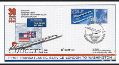 CO-RET31 : 2006 30 ans 1ère desserte Concorde London-Washington GB