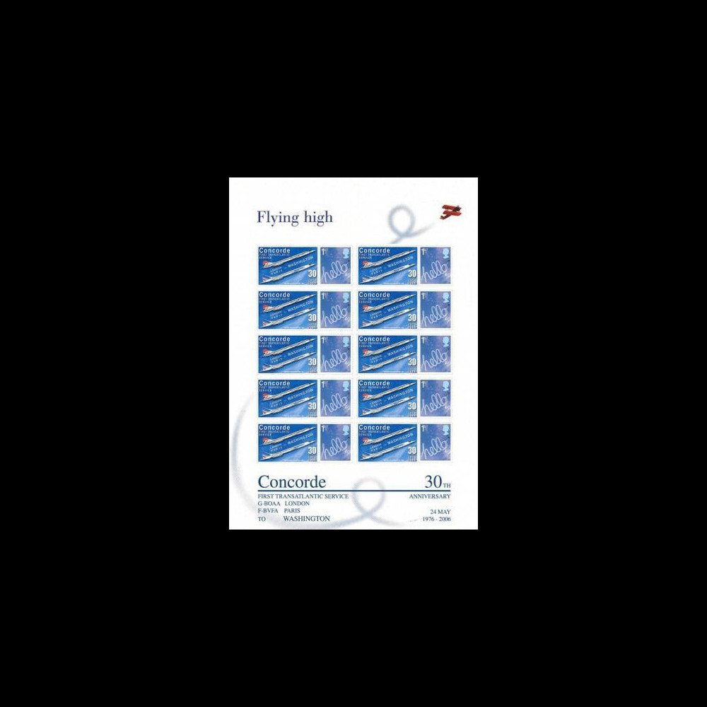 CO-RET31F : 2006 Feuillet TPPConcorde Paris / London-Washington (GB)
