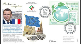 PE724 : 2018 FDC PE "Avenir de l'UE avec le Président MACRON (France) / environnement"