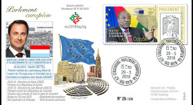 PE725 : 2018 FDC PE "Discours Xavier BETTEL