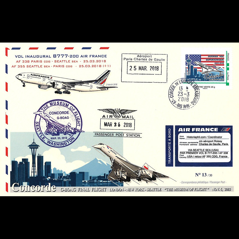 CO-RET81 : 2018 FFC "15 ans dernier vol Concorde British Airways G-BOAG Seattle (USA)" CO-RET81 : 2018 FFC "15 ans dernier vol Concorde British Airways G-BOAG Seattle (USA)"