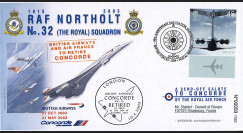 CO03-RAF3 : 2003 Pli Grande-Bretagne "88 ans RAF Station Northolt - retrait de Concorde"